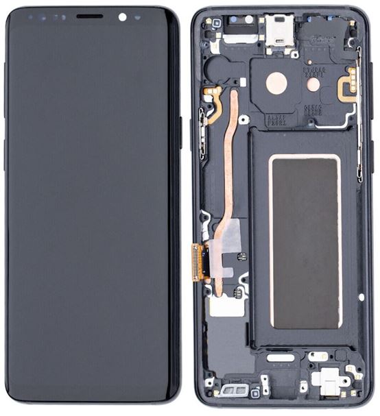 Samsung Galaxy S9 LCD Replacement With Frame Black - OEM (SM-G960)