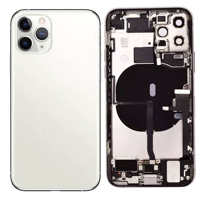 iPhone 11 Pro  Housing With Full Small Parts (included charging port oem) Silver