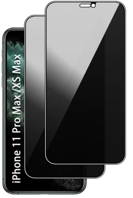 Tempered Glass Privacy Compatible for iPhone  11 pro Max (10 Pack)