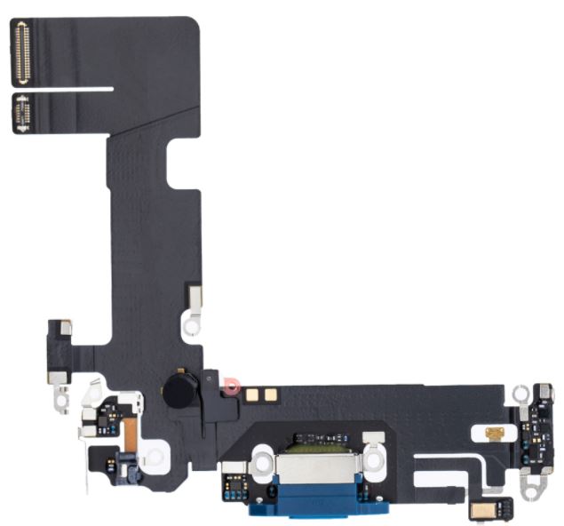 CHARGING PORT FLEX CABLE COMPATIBLE FOR IPHONE 13  (OEM) (BLUE)