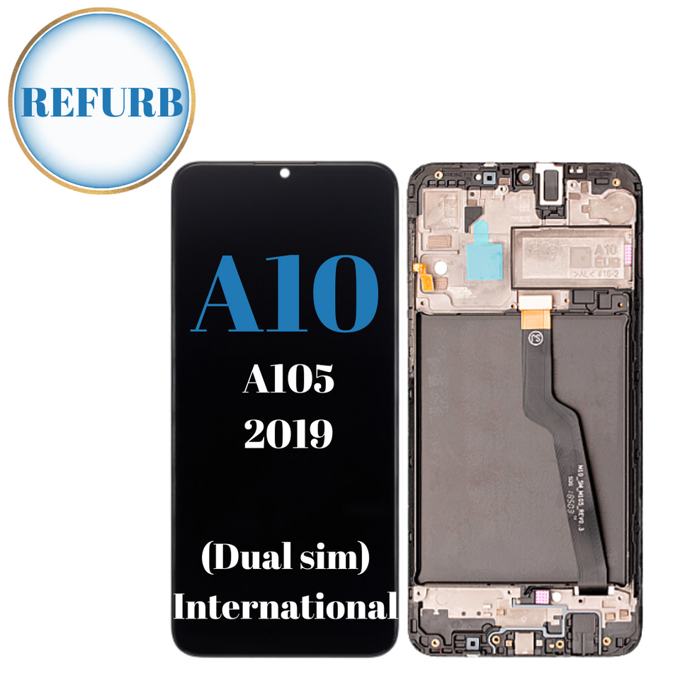 A10 Dual Sim LCD Replacement Part With Frame-International Version OEM