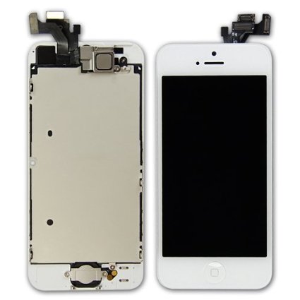 iPhone 5 LCD Display Assembly With Small Parts - White