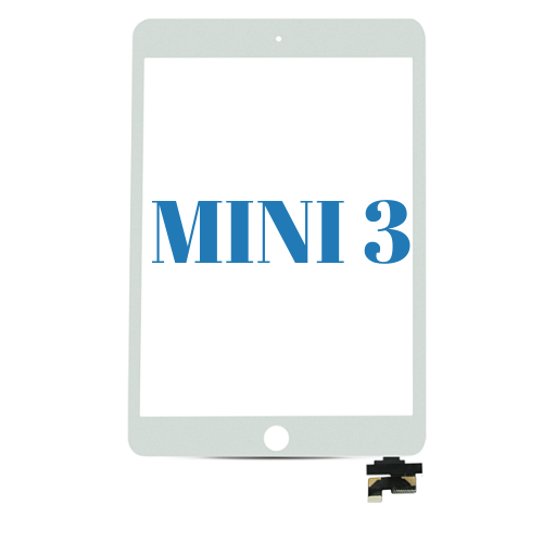iPad Mini 3 Screen Glass Digitizer  - White