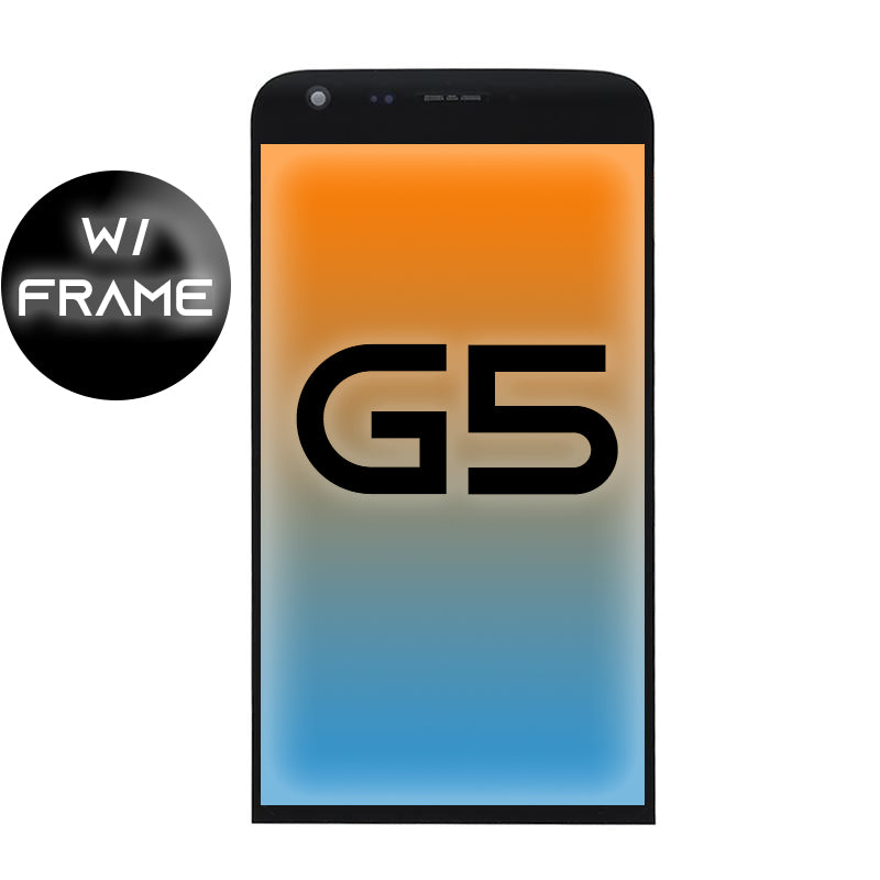 LG G5 LCD Display Assembly With Frame - Black
