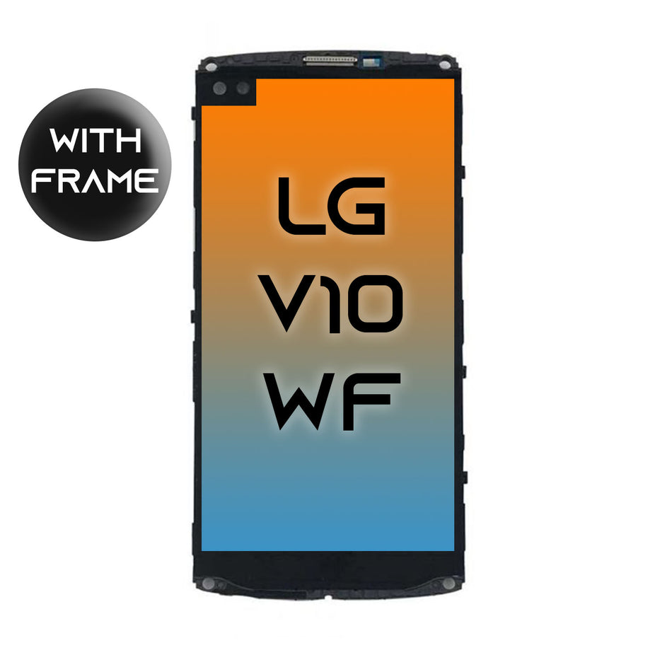 LG V10 LCD Display Assembly With Frame - Black