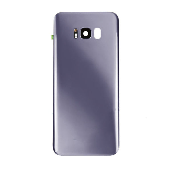 S8 Back Glass With Lens - Orchid Gray