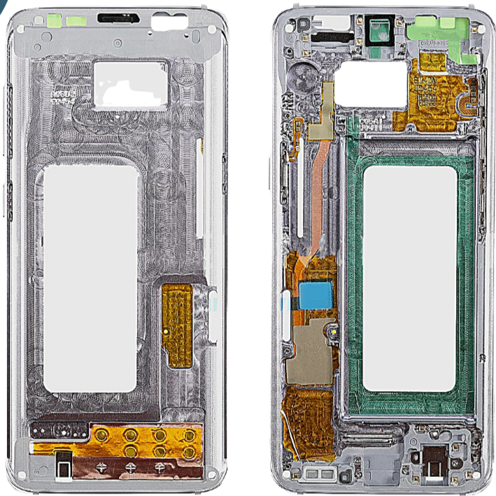 Samsung - S8 Frame - with adhesive - Arctic Silver