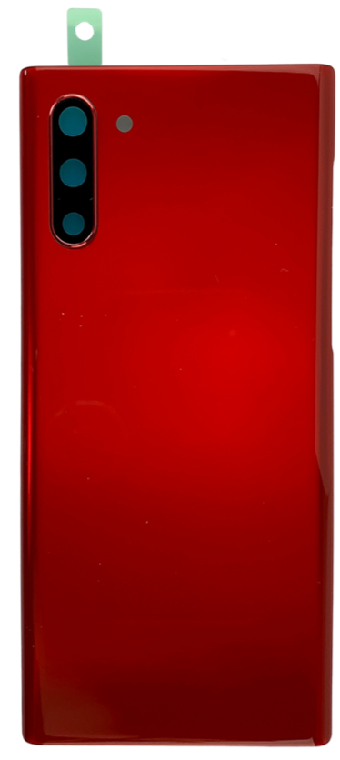 Samsung-Galaxy-Note 10-Back Glass-With Lens+Adhesive - Aura Red