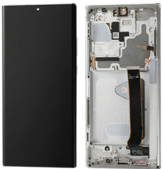 Samsung-Galaxy-Note 20 Ultra -OEM LCD Screen Digitizer-With Frame-Silver