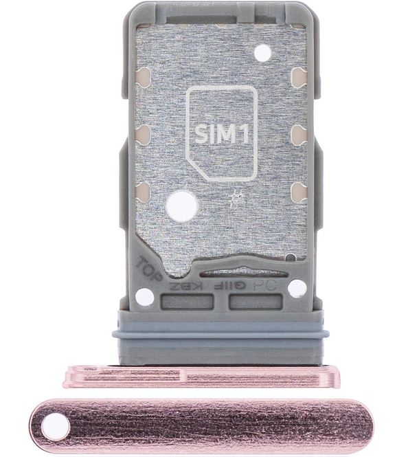 Dual Sim Card Tray Compatible for Samsung S21 Pink