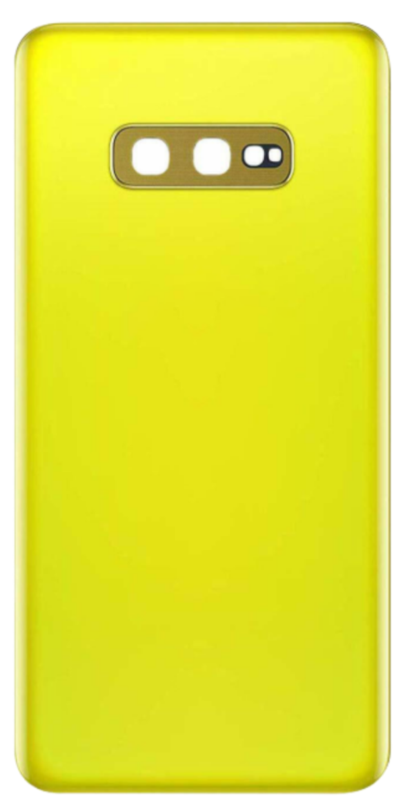 Samsung - S10 Edge- Back Glass With Lens +Adhesive - Canary Yellow