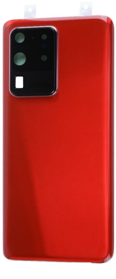 Samsung Galaxy S20 Ultra Back Glass Cover With Camera Lens And Adhesive-RED