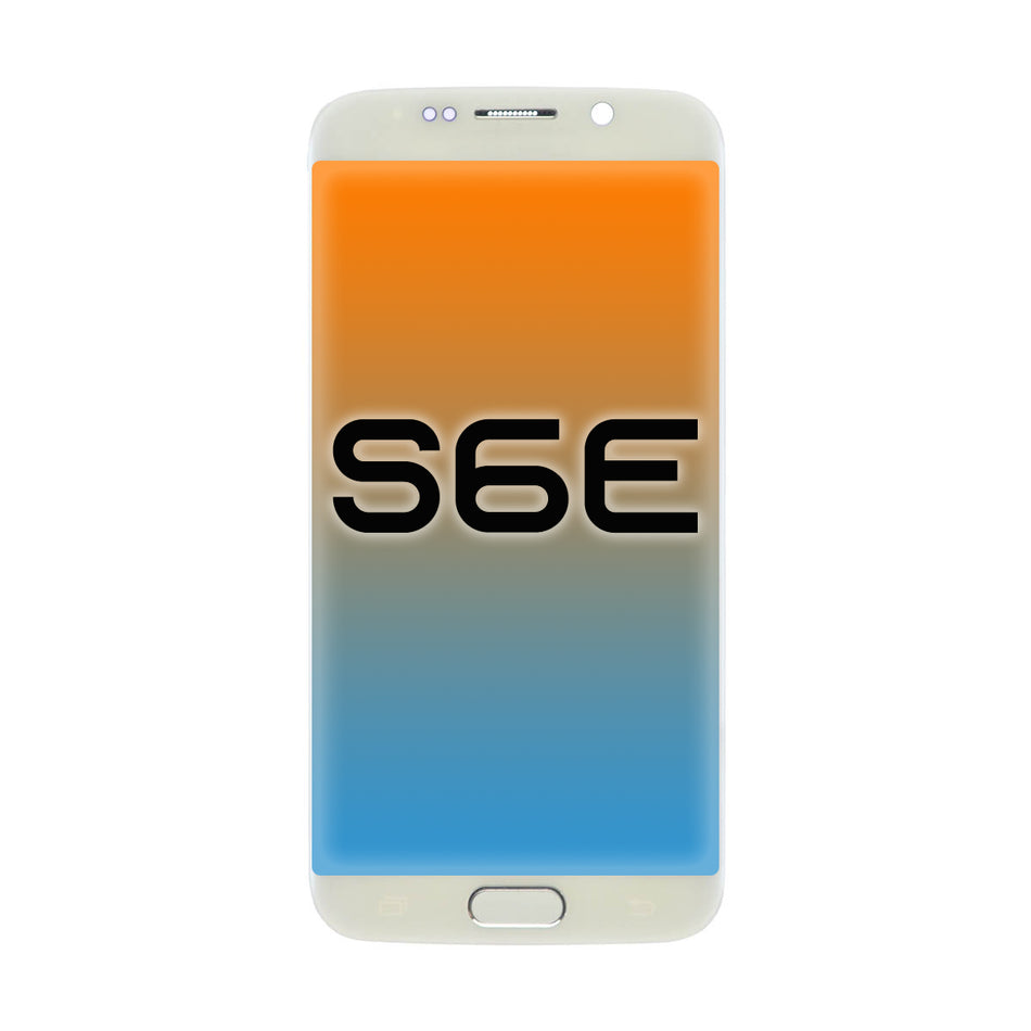 S6 Edge LCD Display Assembly - Pearl White (G925)