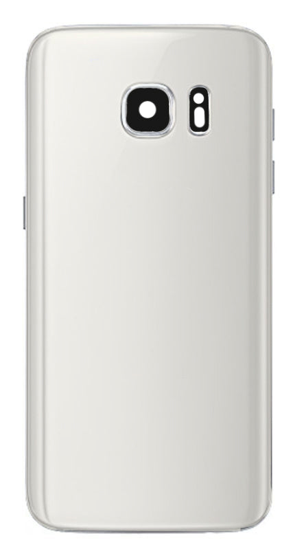 S7 Back Glass With Lens - White