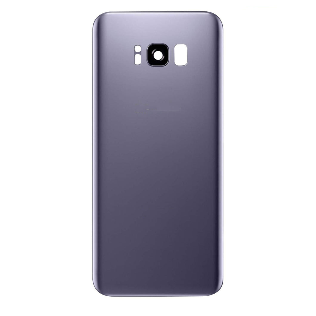 S8 Plus Back Glass With Lens - Orchid Gray