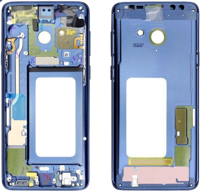 Samsung-Galaxy-S9 Plus Mid Frame - Blue