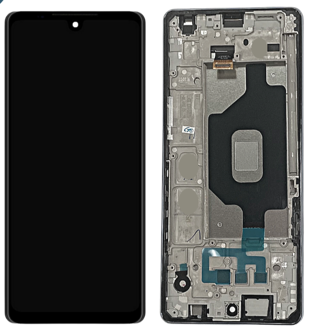 LG - K71/STYLO 6 - OEM LCD Screen Digitizer Replacement - Black - With Frame