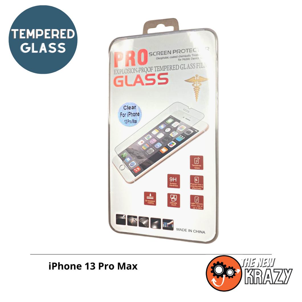 iPhone-13 Pro Max-Premium Tempered Glass-Clear (Pack of 10)