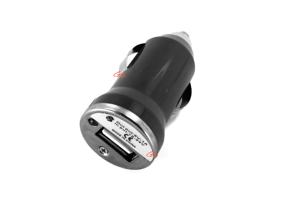 USB Car Charger Adapter - Black